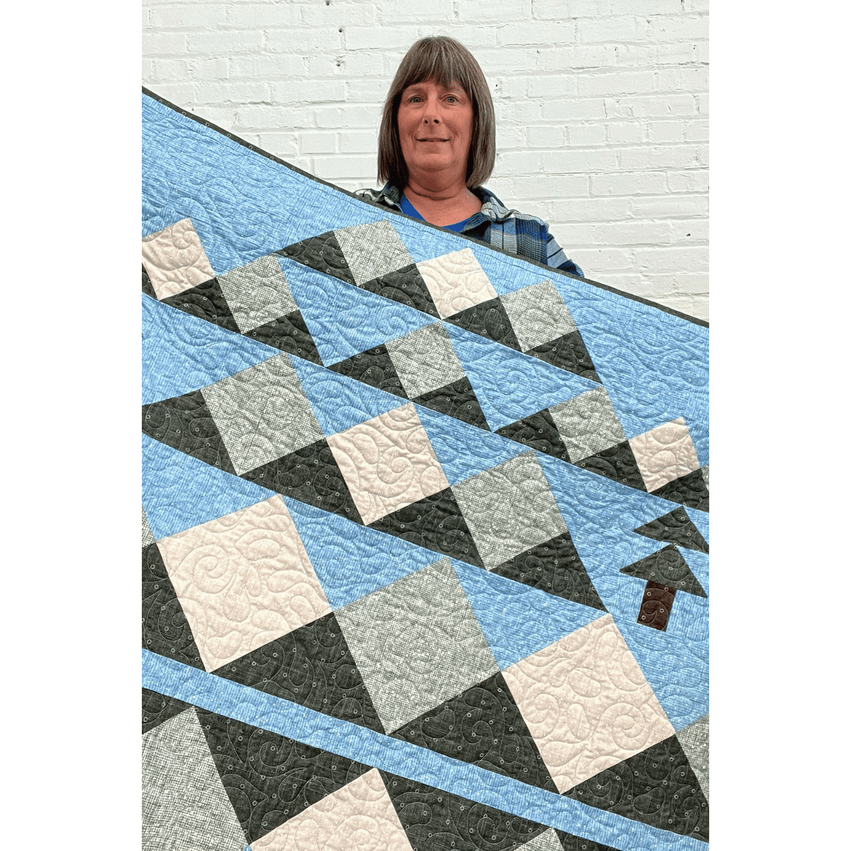 Wild Reflections Quilting Kit - Pre-Cut with Complete Backing & Binding - 60x70 inches Finished Size - Perfect for Advanced Beginners