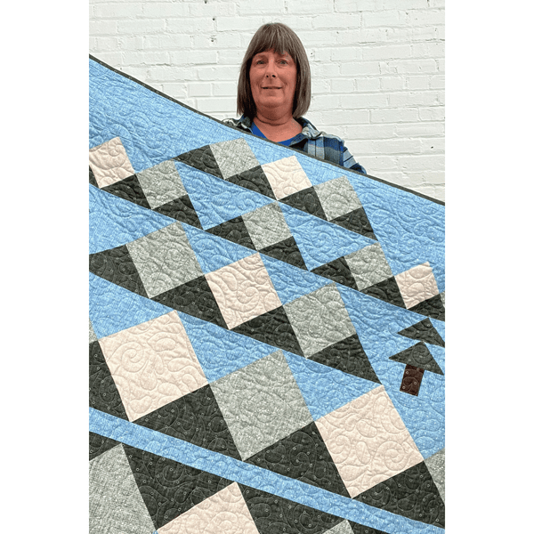 Wild Reflections Quilting Kit - Pre-Cut with Complete Backing & Binding - 60x70 inches Finished Size - Perfect for Advanced Beginners