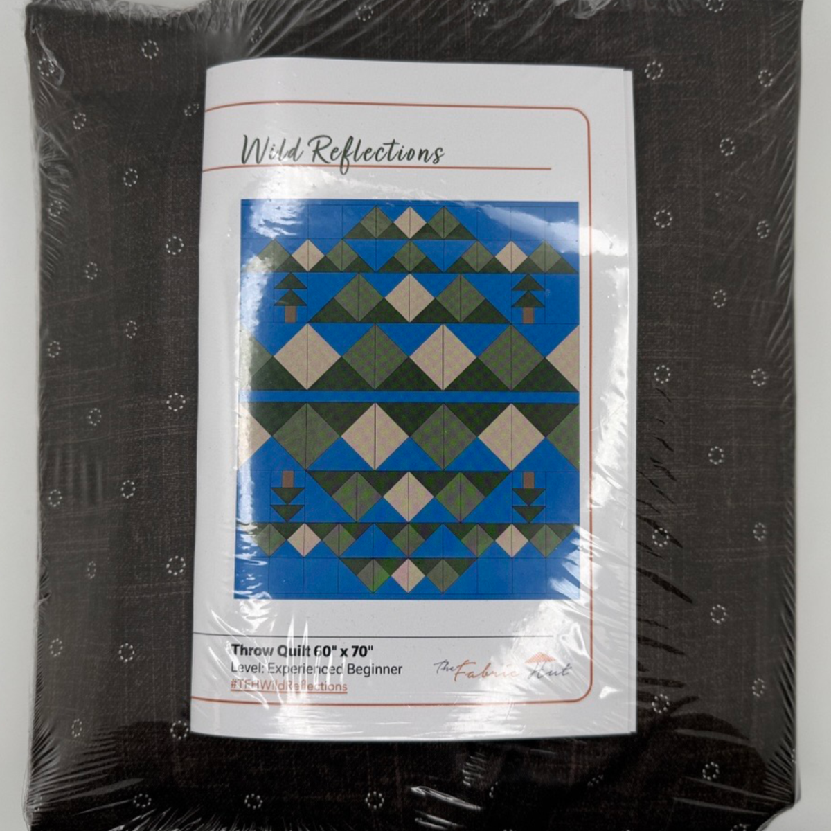 Wild Reflections Quilting Kit - Pre-Cut with Complete Backing & Binding - 60x70 inches Finished Size - Perfect for Advanced Beginners
