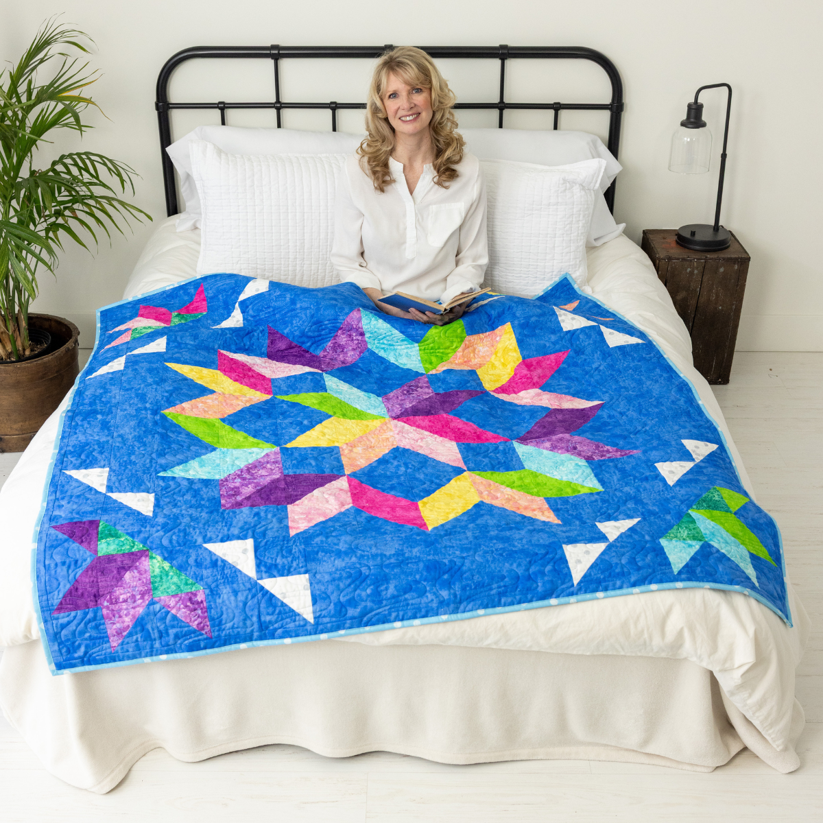 Pool Party Quilt Kit - Pre-Cut with Complete Backing & Binding - 62×62" Finished Size