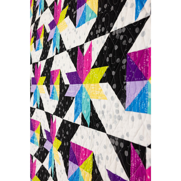 Stars at Sea Quilting Kit - Pre-Cut with Complete Backing & Binding - 60x72 inches Finished Size