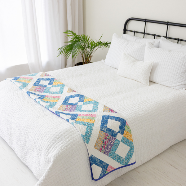 Prairie Posies Quilting Kit - Pre-Cut with Complete Backing & Binding - Experienced Beginner - 68" x 90½" Finished Size