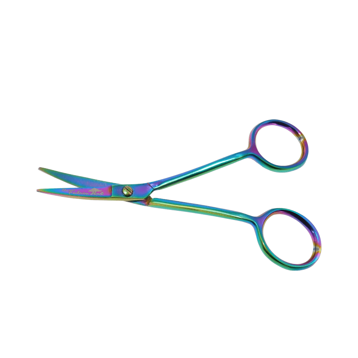 The Fabric Hut 4" Titanium-Coated Curved Fine Point Scissors- Precision Thread Snips