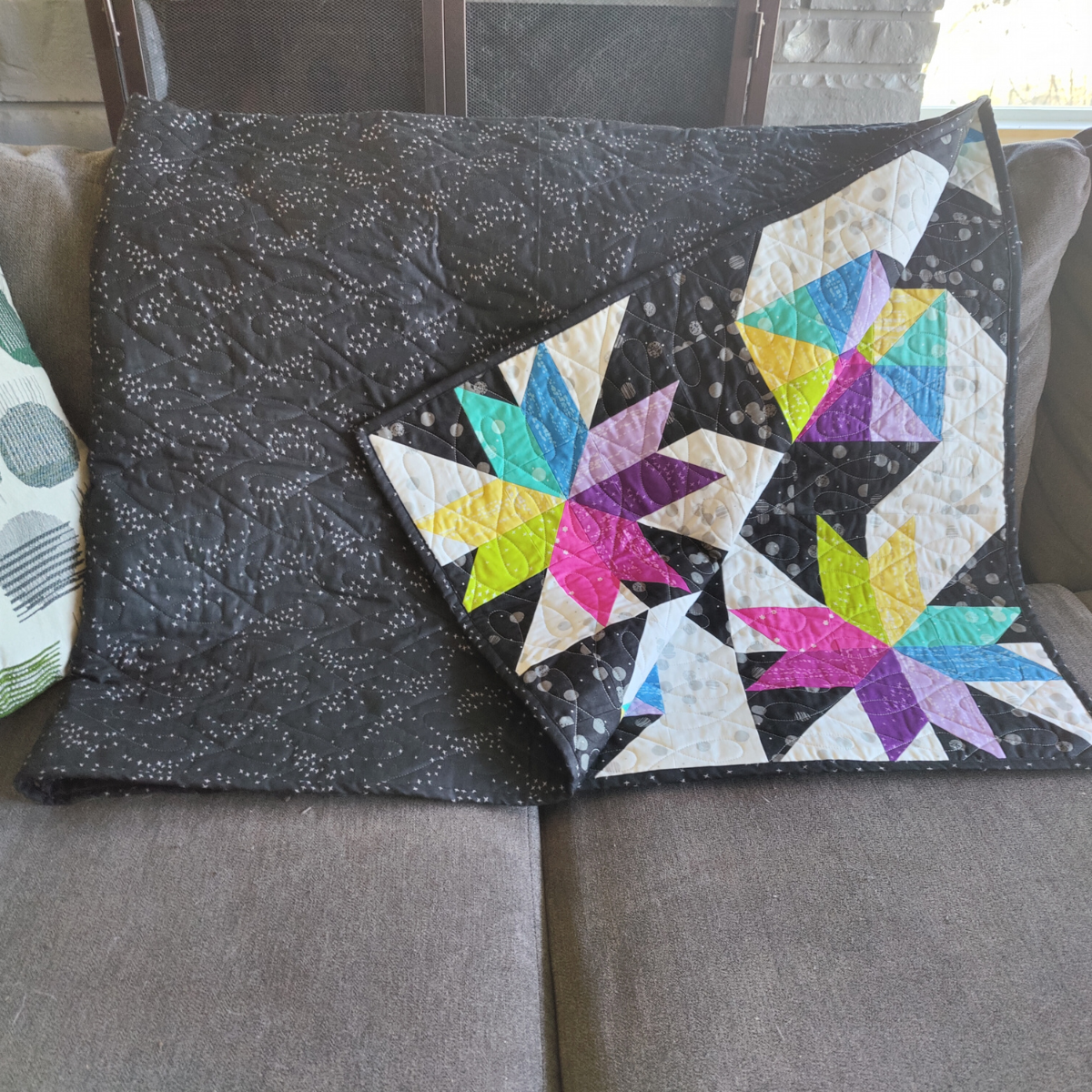 Stars at Sea Quilting Kit - Pre-Cut with Complete Backing & Binding - 60x72 inches Finished Size (ships in early April)