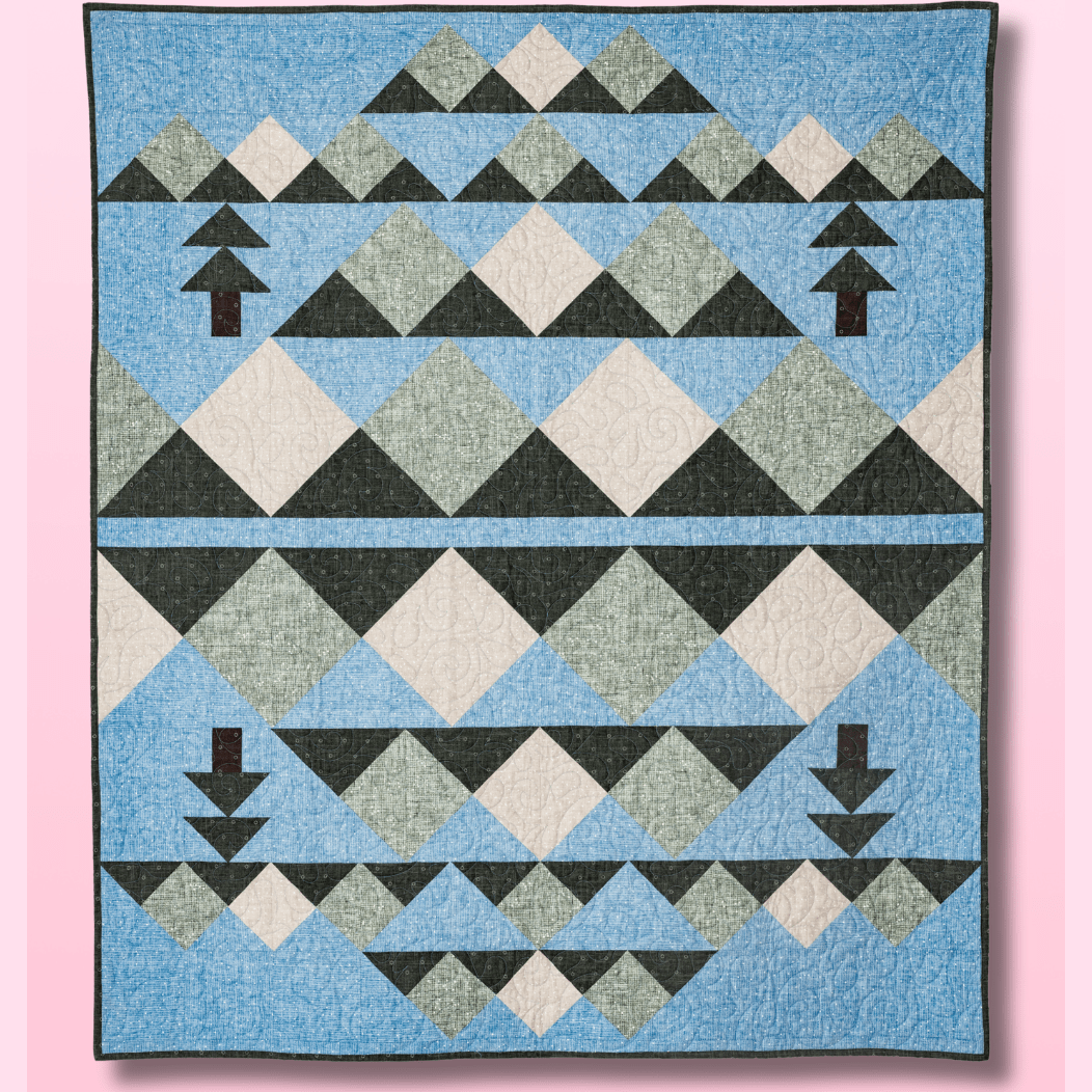 Wild Reflections Quilting Kit - Pre-Cut with Complete Backing & Bindin ...