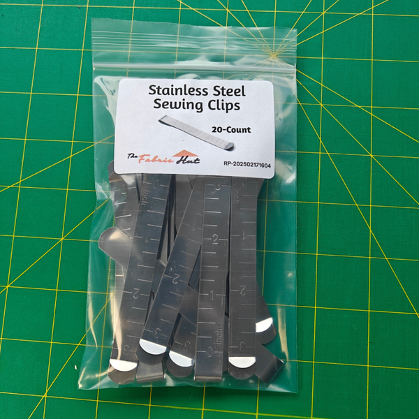 Stainless Steel Hemming Clips for Quilters – Set of 20