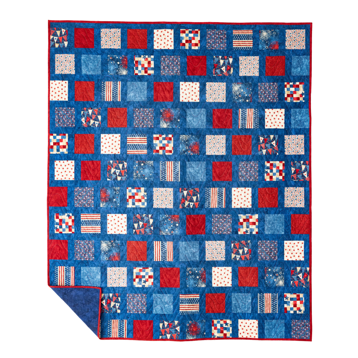 Heartland Home Quilting Kit - Pre-Cut with Complete Backing & Binding - Experienced Beginner - Two Options: 60x72 inches or 84x96 inches Finished Size