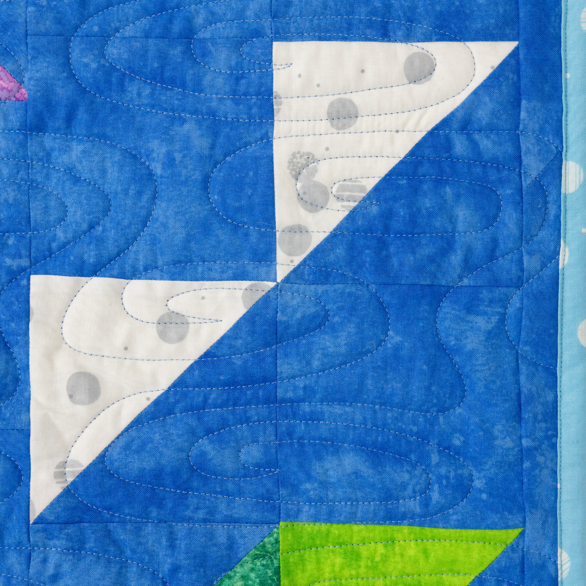 Pool Party Quilt Kit - Pre-Cut with Complete Backing & Binding - 62×62" Finished Size