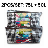 Free 2 piece storage bag set, 50L and 75L quilt storage bags with window included with this bundle