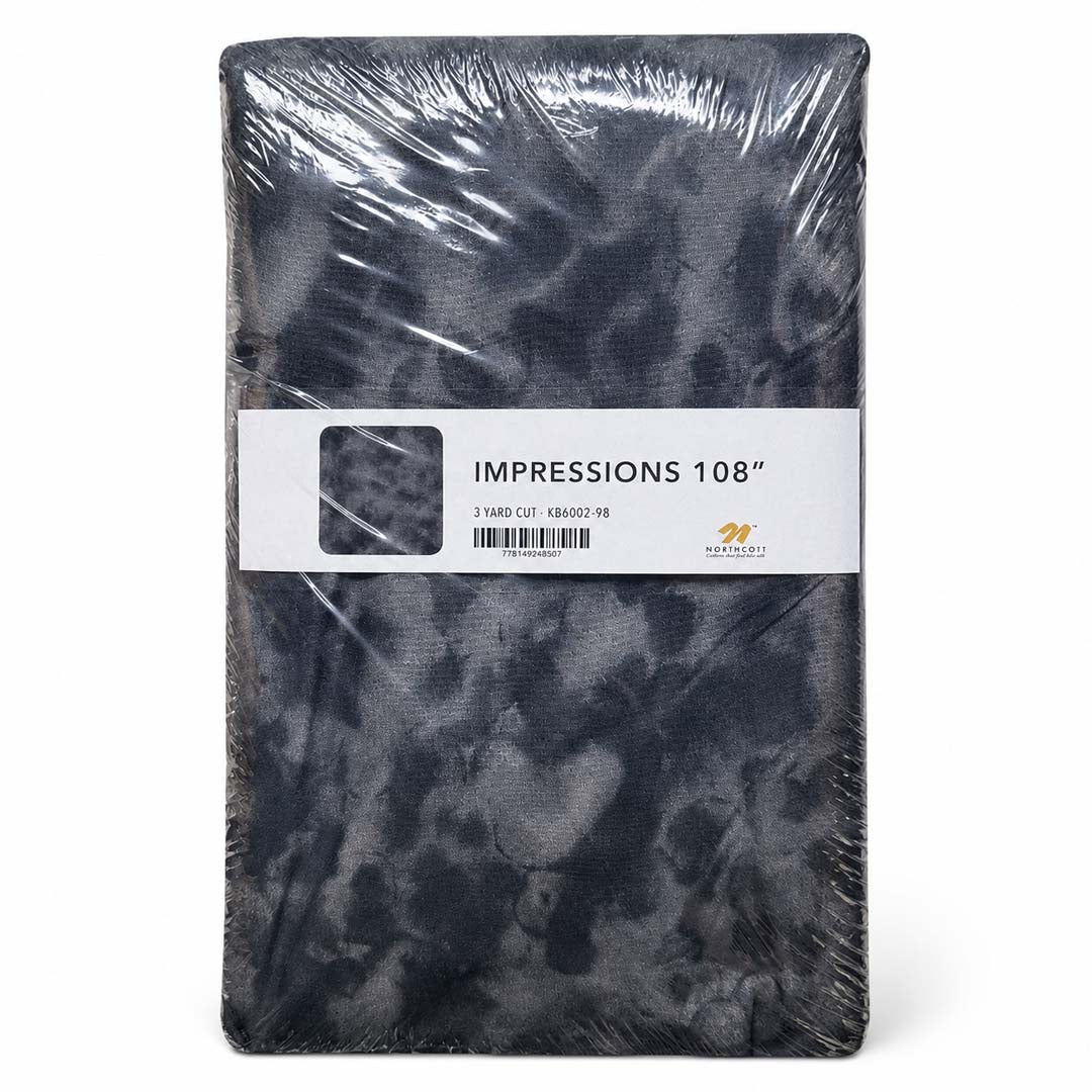 Northcott Impressions 108" Wide Backing 3 Yard Cut, Black
