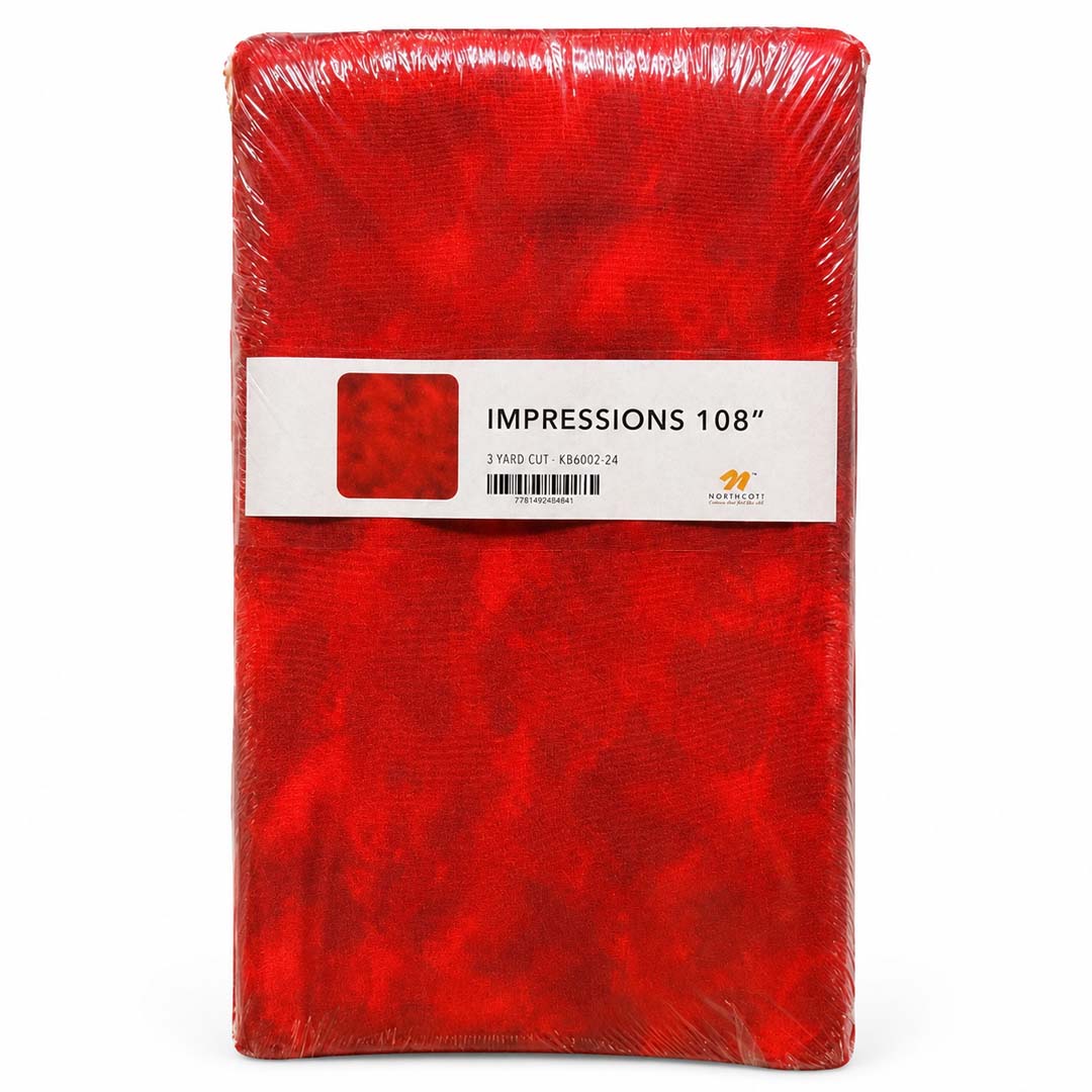 Northcott 108" x 108" Wide Backing Fabric - RED