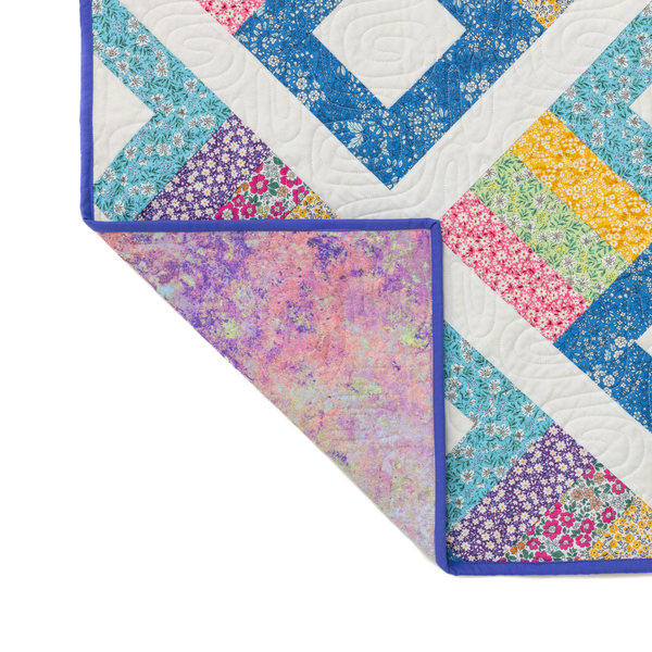 Prairie Posies Quilting Kit - Pre-Cut with Complete Backing & Binding - Experienced Beginner - 68" x 90½" Finished Size