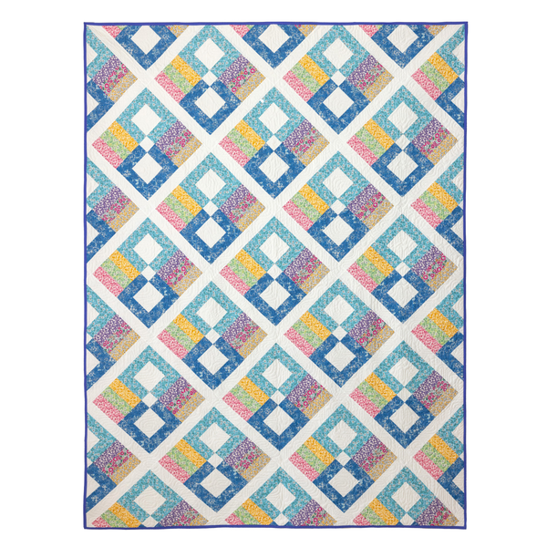 Prairie Posies Quilting Kit - Pre-Cut with Complete Backing & Binding - Experienced Beginner - 68" x 90½" Finished Size