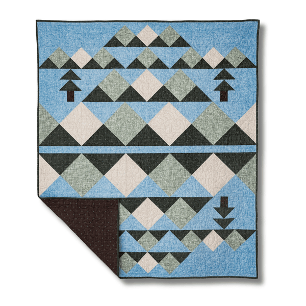 Wild Reflections Quilting Kit - Pre-Cut with Complete Backing & Binding - 60x70 inches Finished Size - Perfect for Advanced Beginners