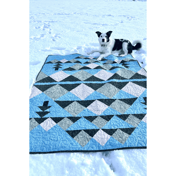 Wild Reflections Quilting Kit - Pre-Cut with Complete Backing & Binding - 60x70 inches Finished Size - Perfect for Advanced Beginners