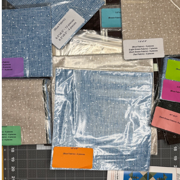 Wild Reflections Quilting Kit - Pre-Cut with Complete Backing & Binding - 60x70 inches Finished Size - Perfect for Advanced Beginners