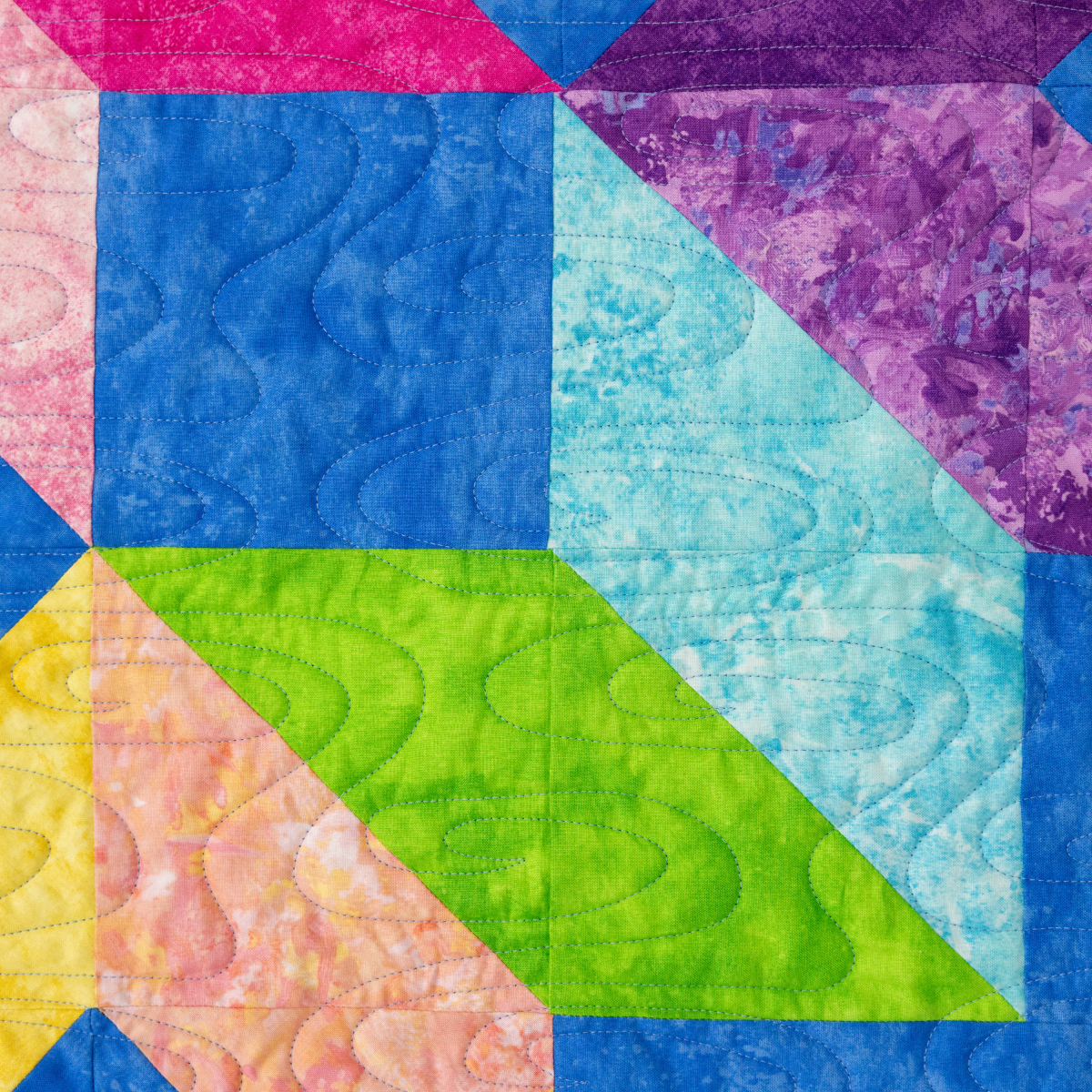 Pool Party Quilting Kit - Pre-Cut with Complete Backing & Binding - Be ...