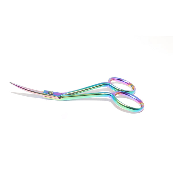 The Fabric Hut 4" Titanium-Coated Curved Fine Point Scissors- Precision Thread Snips