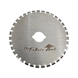 45mm Rotary Skip Blade, pack of 10 stainless steel dash-cut blades for crochet edge finishing, shown with the clear storage case - The Fabric Hut
