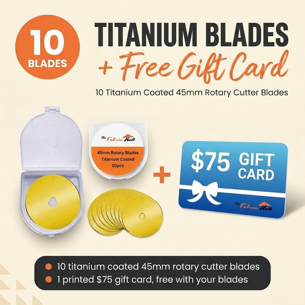 45mm Titanium Rotary Cutter Blades 10-Pack + $75 Free Gift Card