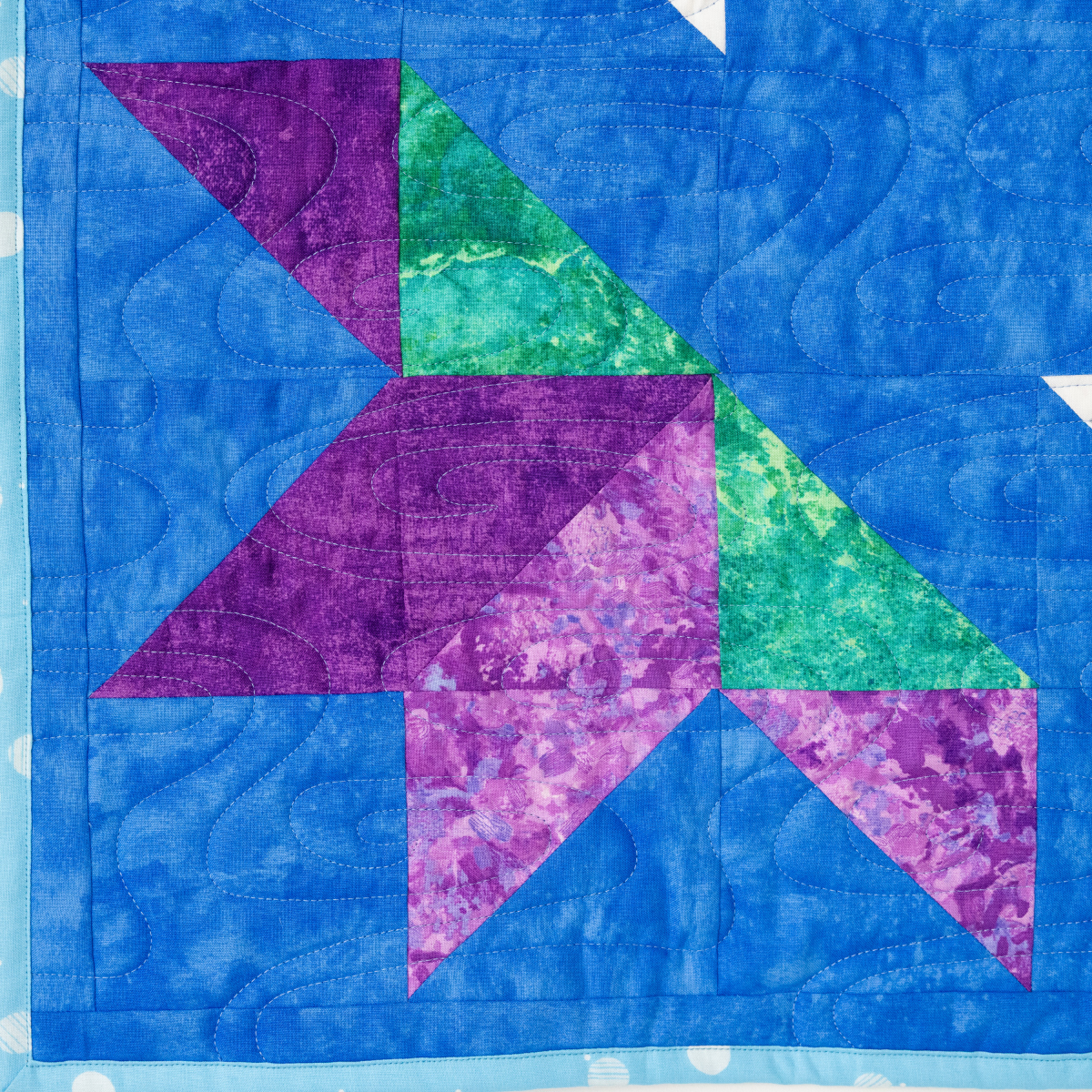 Pool Party Quilt Kit - Pre-Cut with Complete Backing & Binding - 62×62" Finished Size