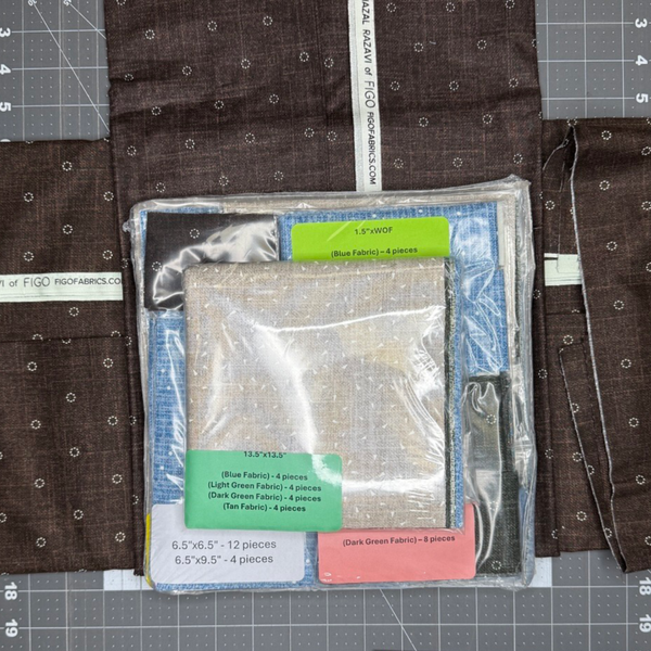 Wild Reflections Quilting Kit - Pre-Cut with Complete Backing & Binding - 60x70 inches Finished Size - Perfect for Advanced Beginners