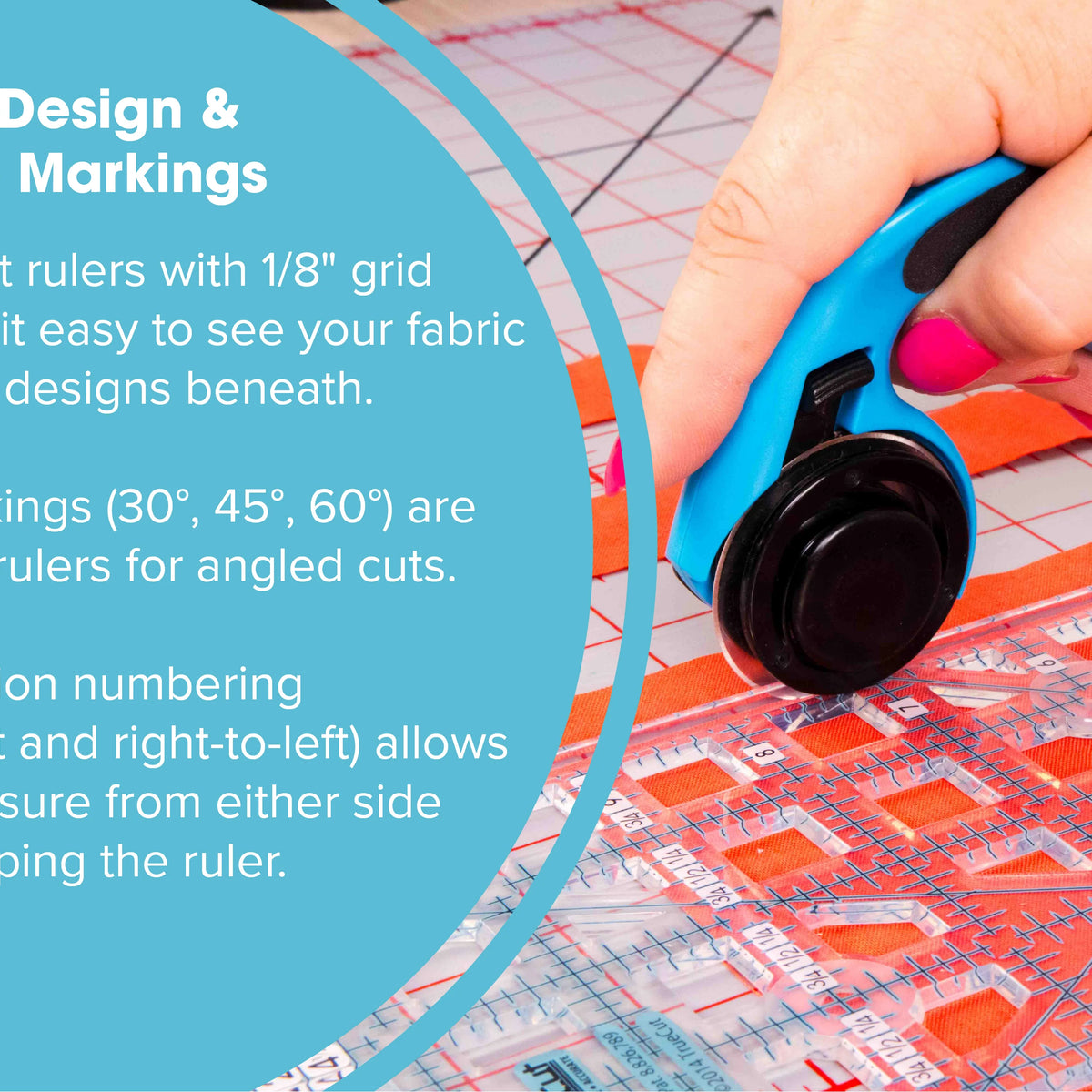 TrueCut® 6.5" x 12.5" Rectangle Quilting Ruler