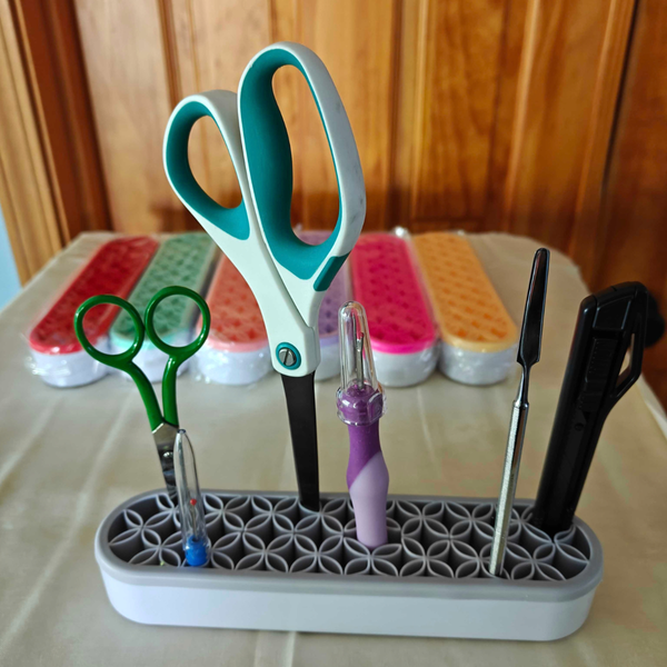 Upstanding Tool Caddy - Silicone Organizer for Sewing Tools