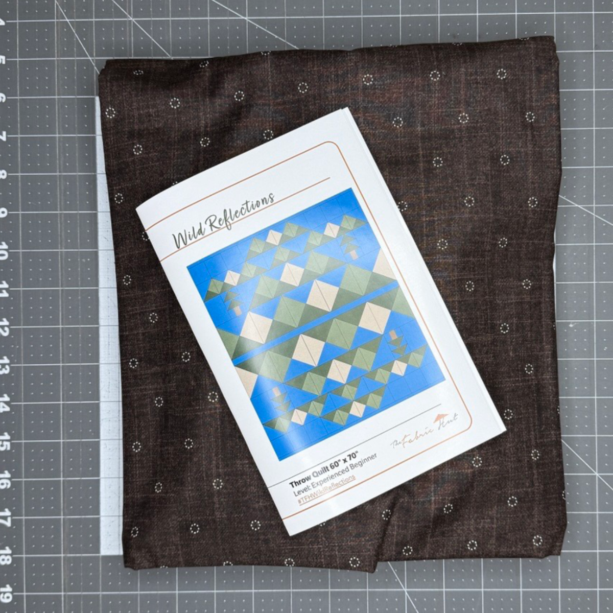 Wild Reflections Quilting Kit - Pre-Cut with Complete Backing & Binding - 60x70 inches Finished Size - Perfect for Advanced Beginners