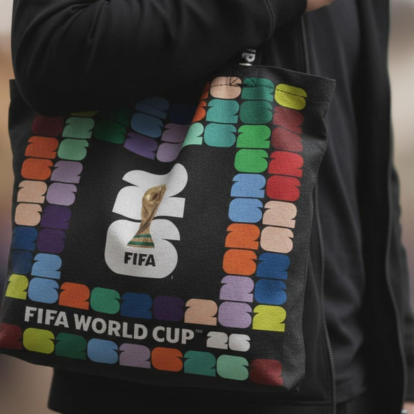 FIFA World Cup DIY Canvas Tote Bag Kit – Soccer Fan Fabric Craft Project – Includes 24" x 43" Printed Canvas Panel & Instructions Create a 16" x 15" Reusable Tote for Everyday Use or Gifts