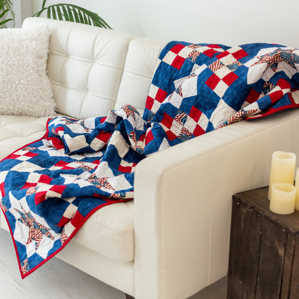 Because of the Brave Quilting Kit - Pre-Cut with Complete Backing & Binding - Experienced Beginner/Intermediate - 60x72 inches Finished Size