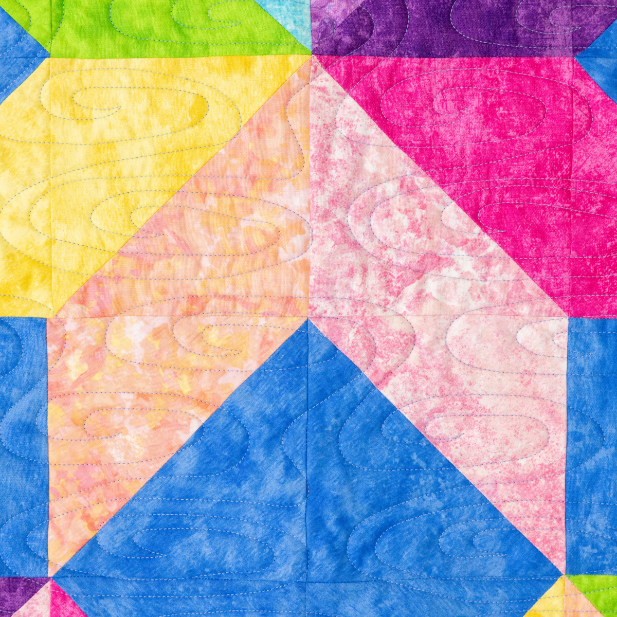 Pool Party Quilt Kit - Pre-Cut with Complete Backing & Binding - 62×62" Finished Size