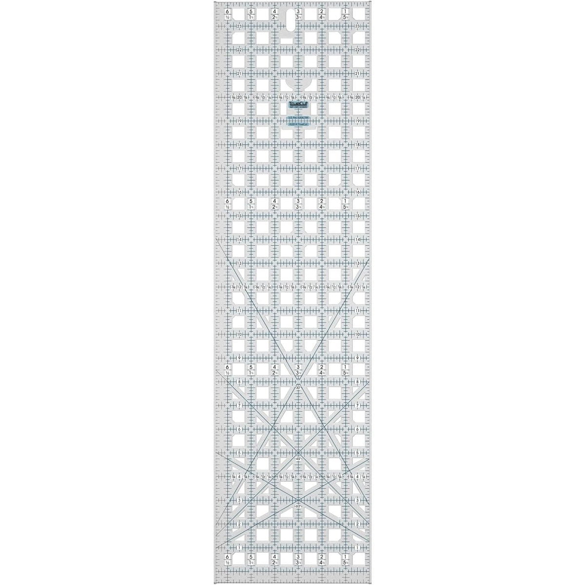 TrueCut Quilter's Combo with 45mm My Comfort rotary cutter, 6.5 x 24.5 inch ruler and TrueGrips non-slip strips