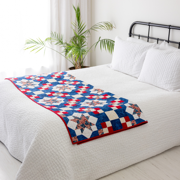 Because of the Brave Quilting Kit - Pre-Cut with Complete Backing & Binding - Experienced Beginner/Intermediate - 60x72 inches Finished Size