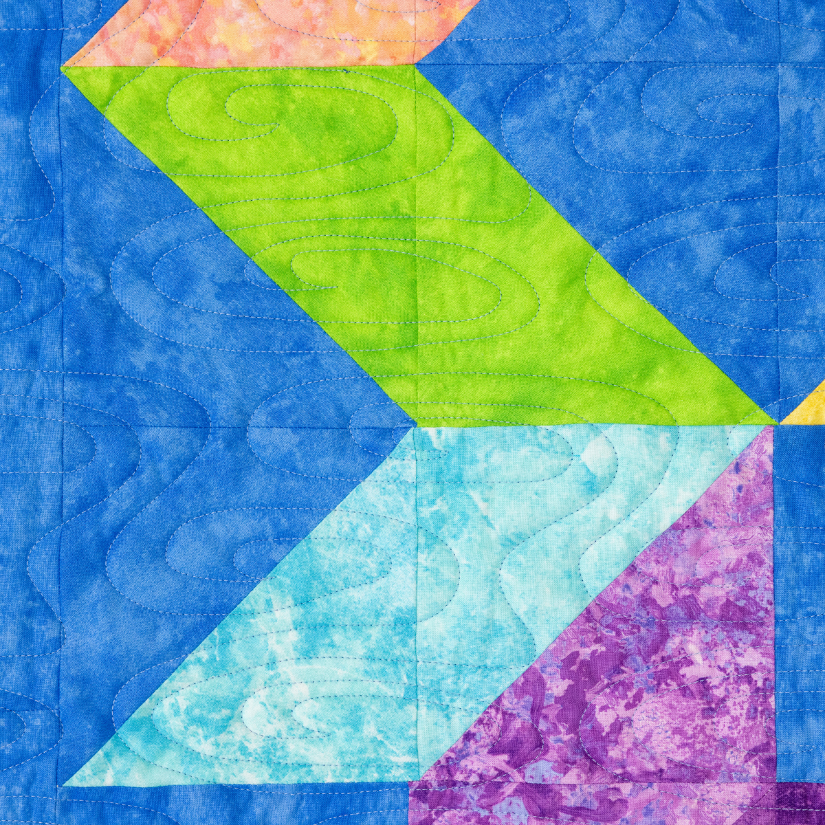 Pool Party Quilt Kit - Pre-Cut with Complete Backing & Binding - 62×62" Finished Size