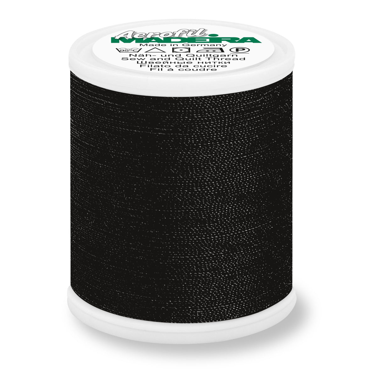 Madeira Aerofil 120 Polyester Quilting & Sewing 40WT Thread - 1100 Yards- 8000 Black