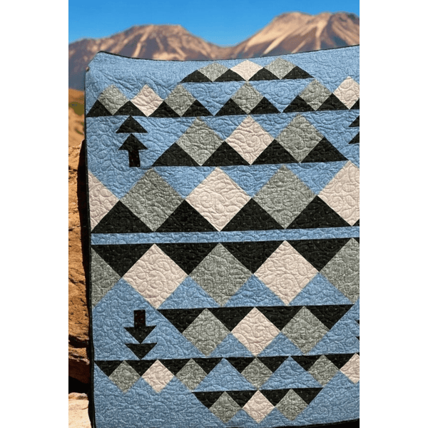 Wild Reflections Quilting Kit - Pre-Cut with Complete Backing & Binding - 60x70 inches Finished Size - Perfect for Advanced Beginners