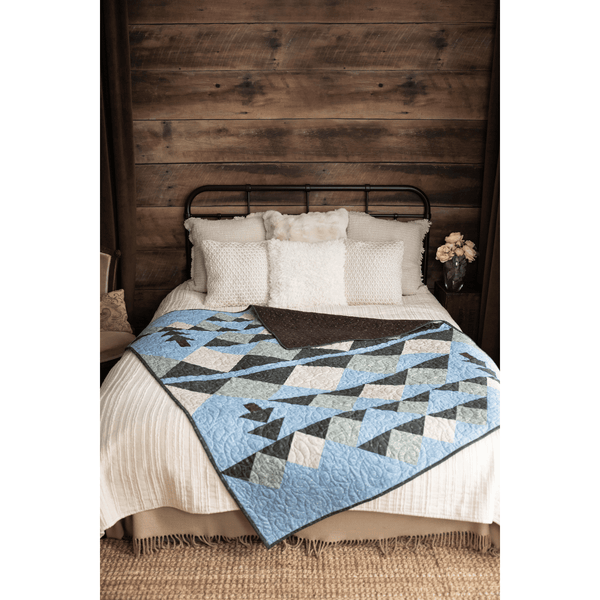 Wild Reflections Quilting Kit - Pre-Cut with Complete Backing & Binding - 60x70 inches Finished Size - Perfect for Advanced Beginners