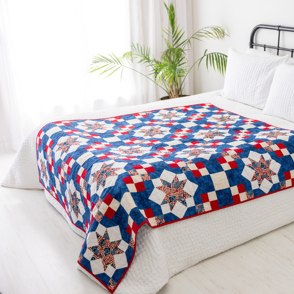 Because of the Brave Quilting Kit - Pre-Cut with Complete Backing & Binding - Experienced Beginner/Intermediate - 60x72 inches Finished Size