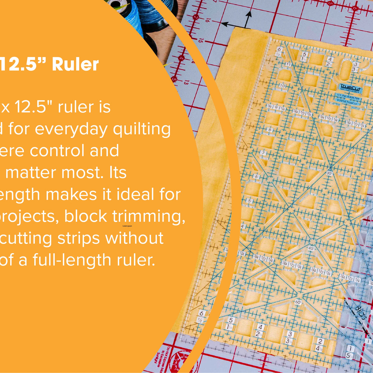 TrueCut® 6.5" x 12.5" Rectangle Quilting Ruler