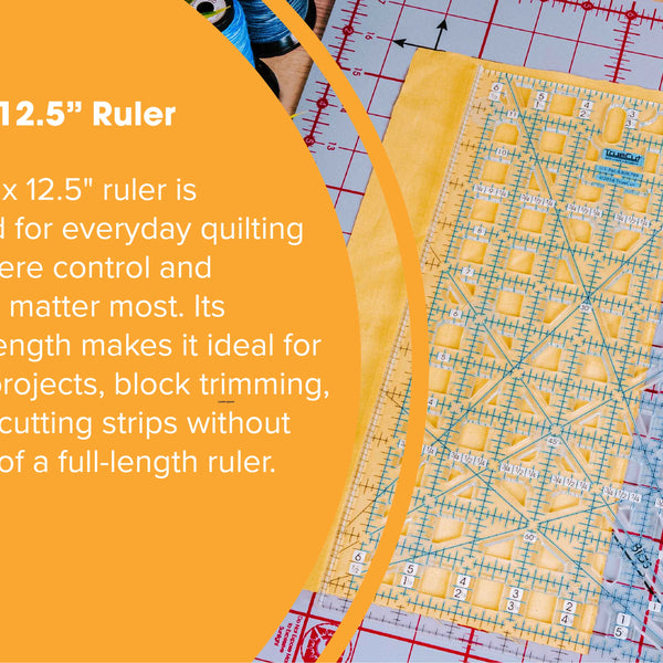 TrueCut® 6.5" x 12.5" Rectangle Quilting Ruler