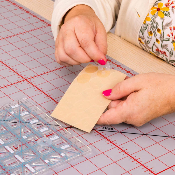 TrueCut Quilter's Combo with 45mm My Comfort rotary cutter, 6.5 x 24.5 inch ruler and TrueGrips non-slip strips