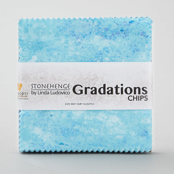 Charm Pack 42pcs - 5" Square Precuts - Midnight - Stonehenge Gradations II by Northcott - photo 3 of 4 - The Fabric Hut