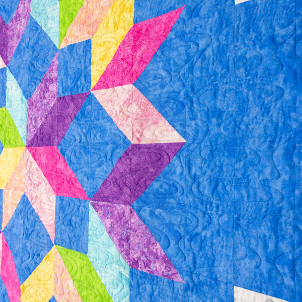 Pool Party Quilt Kit - Pre-Cut with Complete Backing & Binding - 62×62" Finished Size