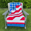 Honor and Valor Quilting Kit - Pre-Cut with Complete Backing & Binding 58x73 inches Finished Size - Beginner-Friendly