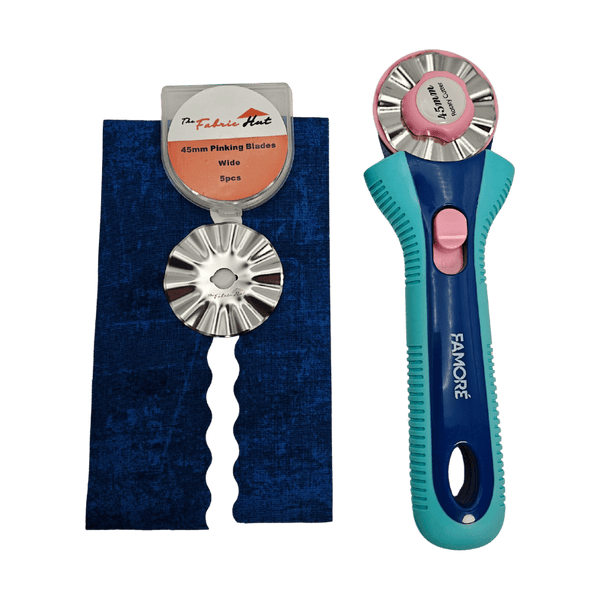 Pinking Blade - Wide - 45mm Rotary Blade - Pack of 5