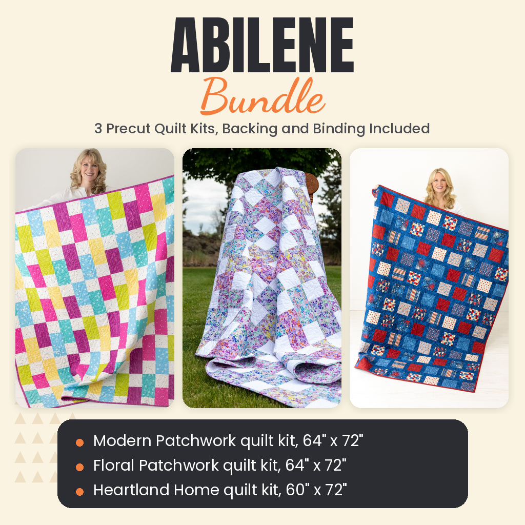Abilene Bundle - Modern Patchwork, Floral Patchwork and Heartland Home quilts - photo 1 of 18 - The Fabric Hut