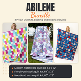 Abilene Bundle - Modern Patchwork, Floral Patchwork and Heartland Home quilts - photo 1 of 18 - The Fabric Hut