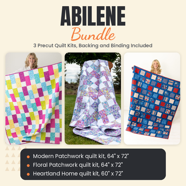 Abilene Bundle - Modern Patchwork, Floral Patchwork and Heartland Home quilts - photo 1 of 18 - The Fabric Hut