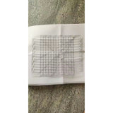 10 inch by 8 inch slotted quilting ruler, clear acrylic with measured slots for cutting 2.5 inch strips - The Fabric Hut